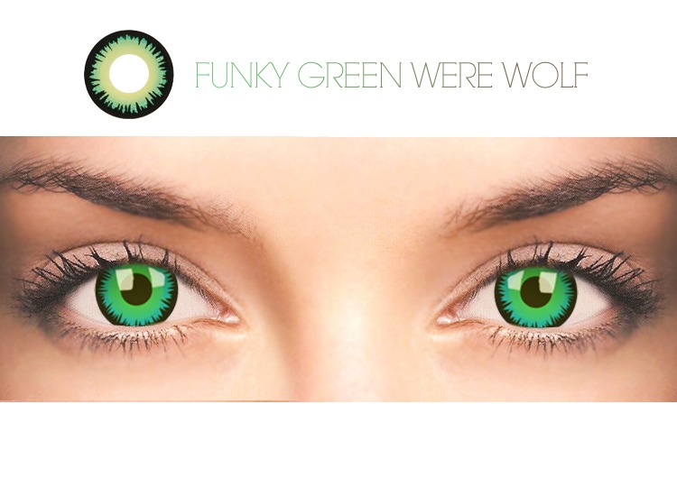 Funky Green werewolf Cosplay Lenses